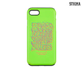 STIGMA(スティグマ)  PHONE CASE PRIZM NEON GREEN iPHONE 8 / 8+ / X
