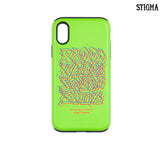 STIGMA(スティグマ)  PHONE CASE PRIZM NEON GREEN iPHONE 8 / 8+ / X