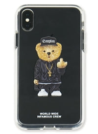STIGMA(スティグマ)   PHONE CASE COMPTON BEAR CLEAR iPHONE Xs / Xs MAX / Xr