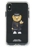 STIGMA(スティグマ)   PHONE CASE COMPTON BEAR CLEAR iPHONE Xs / Xs MAX / Xr