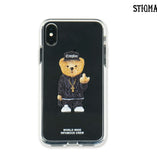 STIGMA(スティグマ)   PHONE CASE COMPTON BEAR CLEAR iPHONE Xs / Xs MAX / Xr