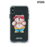 STIGMA(スティグマ)   PHONE CASE THUG BEAR CLEAR iPHONE Xs / Xs MAX / Xr