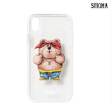 STIGMA(スティグマ)   PHONE CASE THUG BEAR CLEAR iPHONE Xs / Xs MAX / Xr