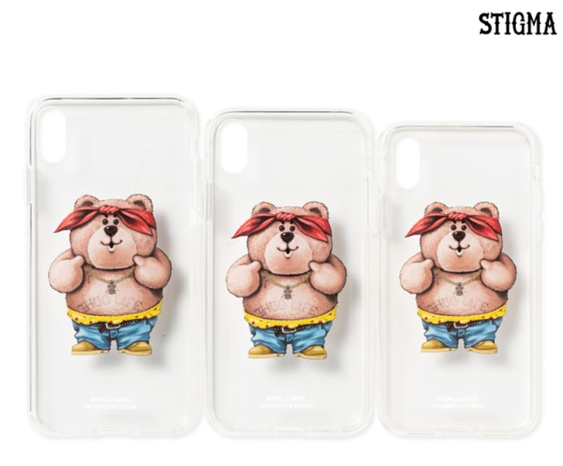 STIGMA(スティグマ)   PHONE CASE THUG BEAR CLEAR iPHONE Xs / Xs MAX / Xr