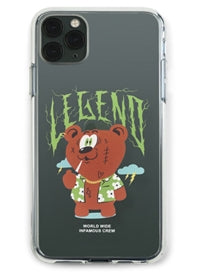 STIGMA(スティグマ)  PHONE CASE SMOKE BEAR CLEAR iPHONE 11 / 11 Pro / 11 Pro Max