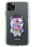 STIGMA(スティグマ)  PHONE CASE CAMOUFLAGE BEAR PINK CLEAR iPHONE 11 / 11 Pro / 11 Pro Max