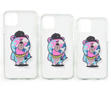 STIGMA(スティグマ)  PHONE CASE CAMOUFLAGE BEAR PINK CLEAR iPHONE 11 / 11 Pro / 11 Pro Max