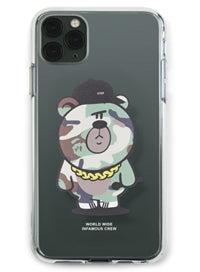 STIGMA(スティグマ)  PHONE CASE CAMOUFLAGE BEAR GREEN CLEAR iPHONE 11 / 11 Pro / 11 Pro Max