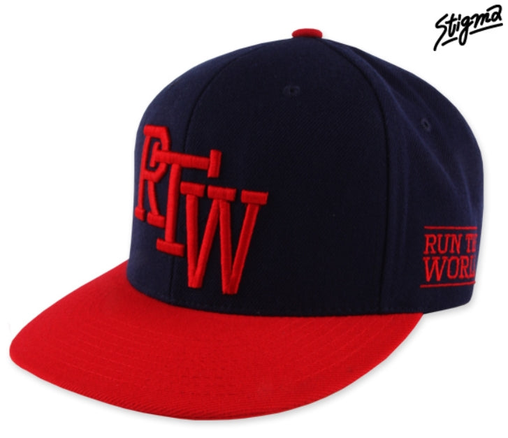 STIGMA(スティグマ) RUN THE WORLD SNAPBACK_NAVY