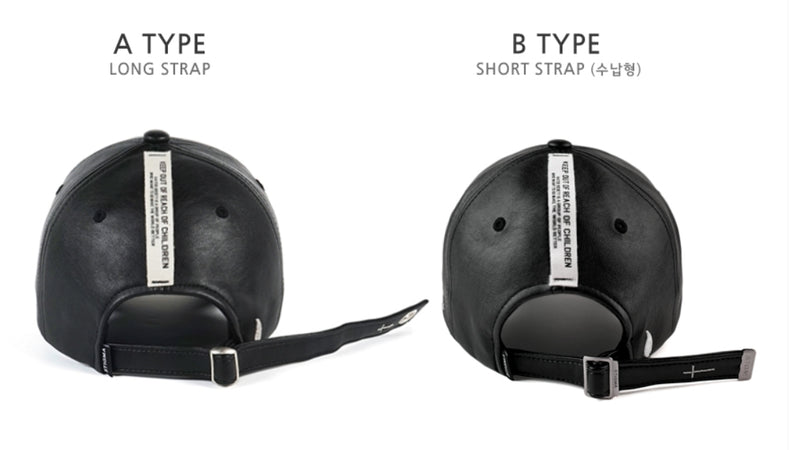 STIGMA(スティグマ)   CALIPH ASH X STIGMA LEATHERETTE BASEBALL CAP BLACK