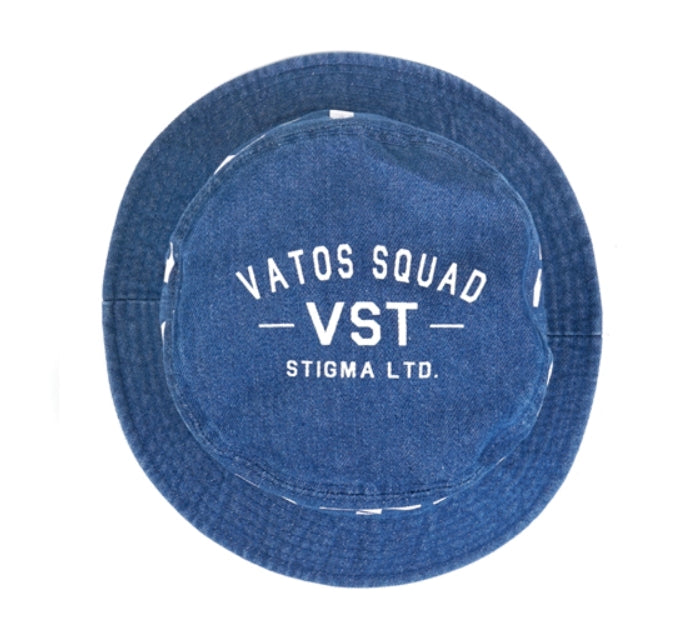 STIGMA(スティグマ)  INFAMOUS WASHED DENIM BUCKET HAT BLUE