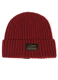 STIGMA(スティグマ)  LABEL WOOL BEANIE BURGUNDY
