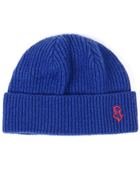 STIGMA(スティグマ)  S - LOGO WOOL SHORT BEANIE BLUE