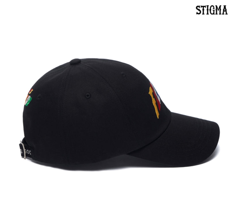 STIGMA(スティグマ)  RAINBOW BASEBALL CAP BLACK