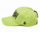 STIGMA(スティグマ)  PLUMB WASHED BASEBALL CAP NEON GREEN