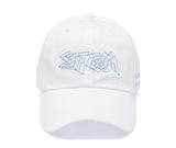 STIGMA(スティグマ)  DOTTED LINE WASHED BASEBALL CAP WHITE