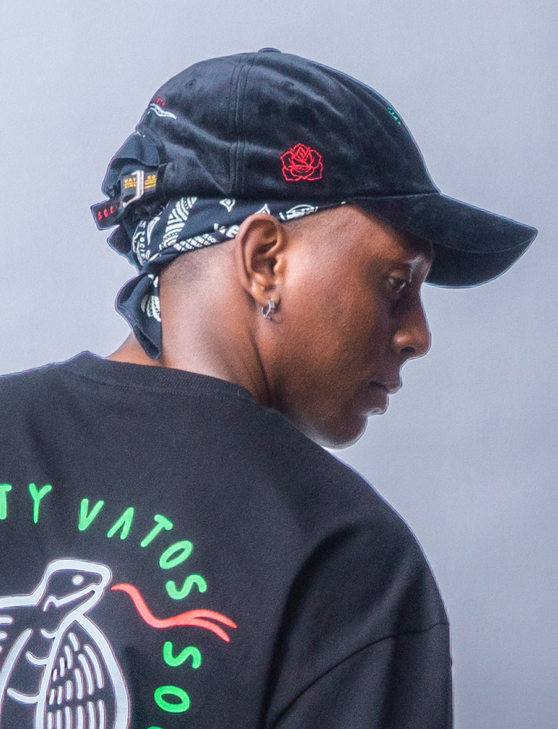 STIGMA(スティグマ)  CLASSIC VELVET BASEBALL CAP BLACK