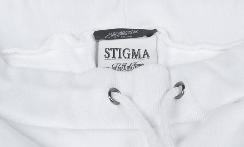 STIGMA(スティグマ)  BLIND MEDIUM SWEAT SHORT PANTS WHITE
