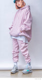 STIGMA(スティグマ)   SCRAPE PIGMENT HEAVY SWEAT JOGGER PANTS PINK