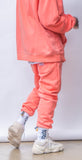 STIGMA(スティグマ)   SCRAPE PIGMENT HEAVY SWEAT JOGGER PANTS ORANGE