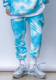 STIGMA(スティグマ)   DOT TIE DYE HEAVY SWEAT JOGGER PANTS SKY BLUE