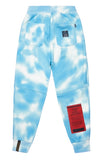 STIGMA(スティグマ)   DOT TIE DYE HEAVY SWEAT JOGGER PANTS SKY BLUE