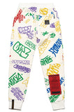 STIGMA(スティグマ)  PAINTING HEAVY SWEAT JOGGER PANTS WHITE MULTI