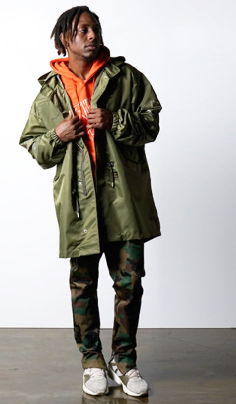 STIGMA(スティグマ)  CROSS OVERSIZED PARKA KHAKI