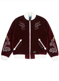 STIGMA(スティグマ)  DRAGON VELVET SOUVENIR JACKET BURGUNDY