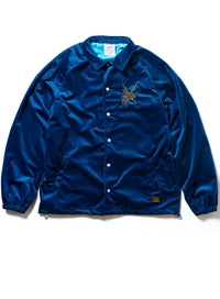 STIGMA(スティグマ) CROW VELVET OVERSIZED COACH JACKET BLUE