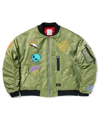 STIGMA(スティグマ) INVADER OVERSIZED MA-1 JACKET KHAKI