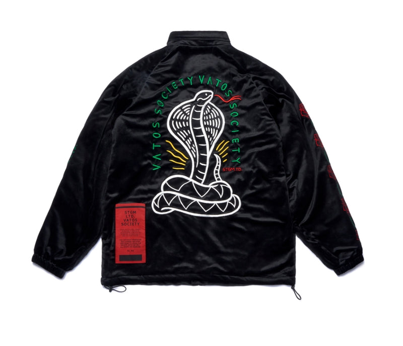 STIGMA(スティグマ)  CLASSIC VELVET OVERSIZED COACH JACKET BLACK