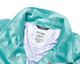 STIGMA(スティグマ)  CLASSIC VELVET OVERSIZED COACH JACKET BLUE GREEN