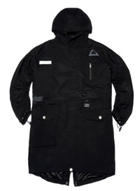 STIGMA(スティグマ)  TRIANGLE OVERSIZED FISHTAIL PARKA BLACK