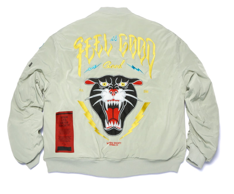 STIGMA(スティグマ)  BLACK PANTHER OVERSIZED MA-1 JACKET OLIVE