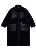 STIGMA(スティグマ)  TRIANGLE OVERSIZED SHEARLING COAT BLACK