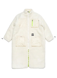 STIGMA(スティグマ)  TRIANGLE OVERSIZED SHEARLING COAT WHITE