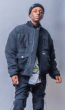 STIGMA(スティグマ)   WASHED TECH OVERSIZED MA-1 JACKET BLACK