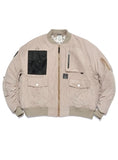 STIGMA(スティグマ)   WASHED TECH OVERSIZED MA-1 JACKET BEIGE