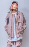 STIGMA(スティグマ)   WASHED TECH OVERSIZED MA-1 JACKET BEIGE