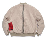 STIGMA(スティグマ)   WASHED TECH OVERSIZED MA-1 JACKET BEIGE