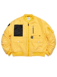 STIGMA(スティグマ)   WASHED TECH OVERSIZED MA-1 JACKET YELLOW