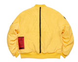 STIGMA(スティグマ)   WASHED TECH OVERSIZED MA-1 JACKET YELLOW