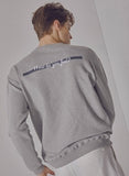 BBYB(ビービーワイビー) Lettering Loose Fit Sweatshirt (Grey)