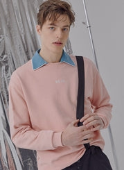 BBYB(ビービーワイビー) Lettering Loose Fit Sweatshirt (Pink)