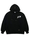 STIGMA(スティグマ)  FIRE FOIL OVERSIZED HOODIE BLACK