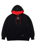 STIGMA(スティグマ)  DOUBLE OVERSIZED HEAVY SWEAT HOODIE BLACK