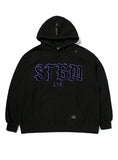 STIGMA(スティグマ)  HANDLE OVERSIZED HEAVY SWEAT HOODIE BLACK