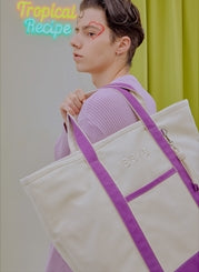 BBYB(ビービーワイビー) Tropical Market Bag (Extra-large) Purple