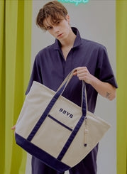 BBYB(ビービーワイビー) Tropical Market Bag (Extra-large) Navy